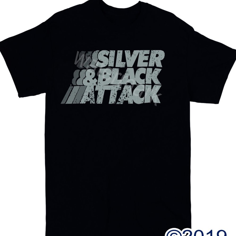 Silver And Black Attack Ken Stabler 3xl Shirt